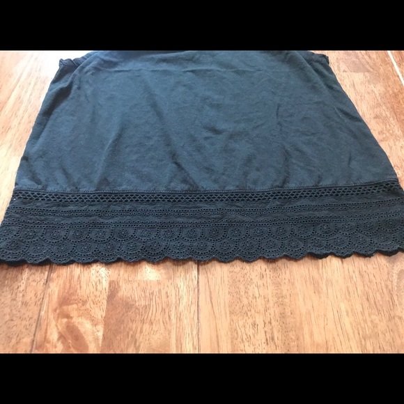 J. Crew Black Tie-Strap Eyelet Trim Tank Size: XXS - Picture 6 of 8